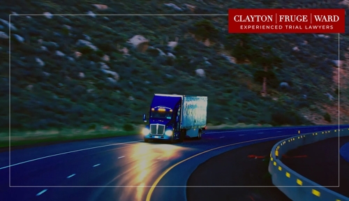 semi truck on the road